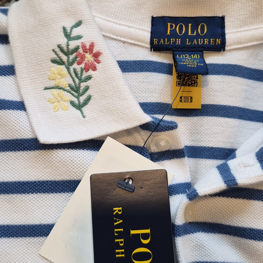 Polo Ralph Lauren (Small Flaw) Embroidered Romper - Picture 8 of 10